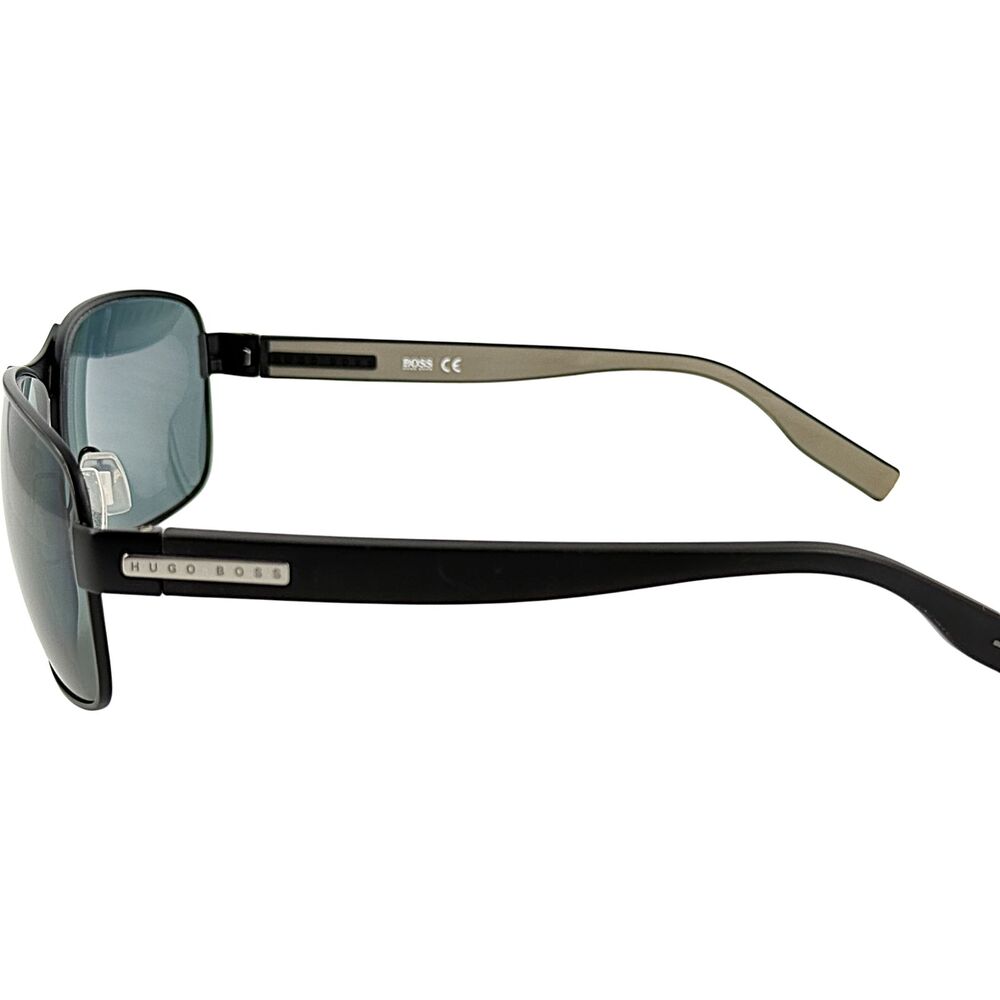 Hugo Boss 0579PS Mens Metal Polarized Sunglass 02MSRA Matte Black 62-15 Lg Wrap - Picture 4 of 5